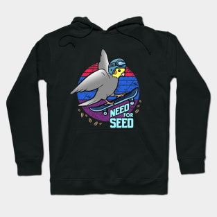 Need for Seed - skater Cockatiel doodle Hoodie